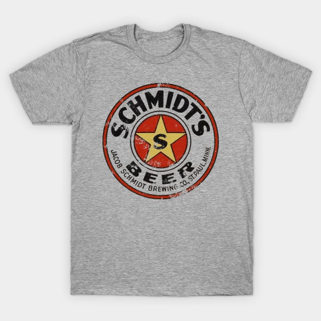 Schmidt Beer T-Shirt by retrorockit